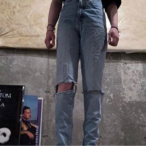 Gap (light blue ripped jeans)